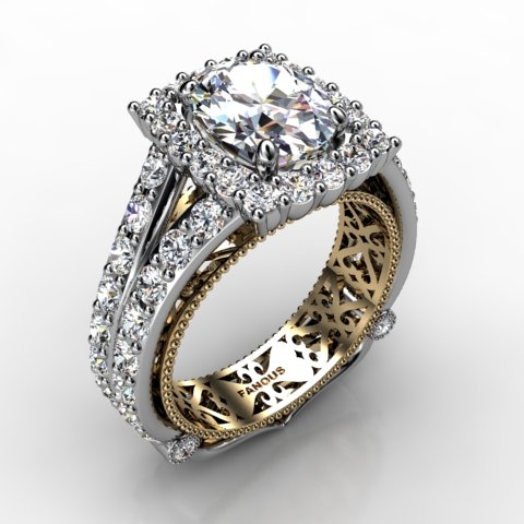 18k White Gold Engagement Ring 1.95ct - 0201140-18kw